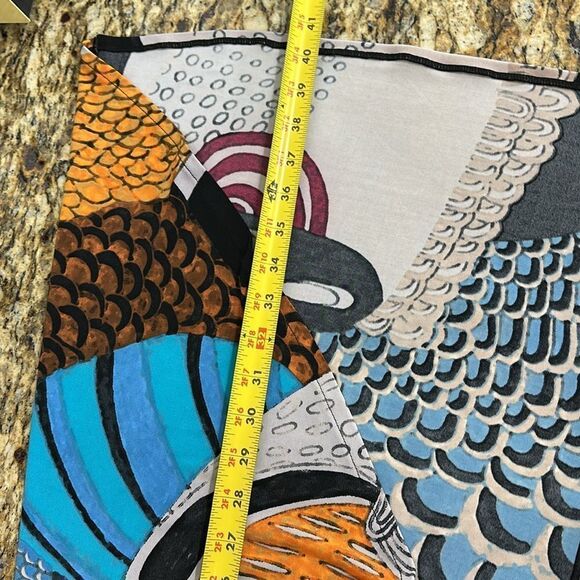 Loggia Colorful Sleeveless Stretch Tulip Hem Tunic Dress Size L - Picture 5 of 5